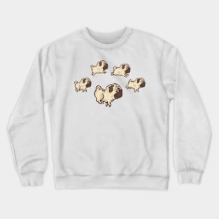 Running Pug Crewneck Sweatshirt